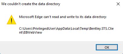 Nov 3, 2021. . Microsoft edge cannot read and write to its data directory ebwebview